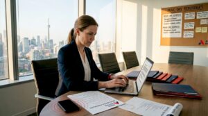 Office manager planning relocation checklist