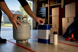 Restricted household items separated before moving day