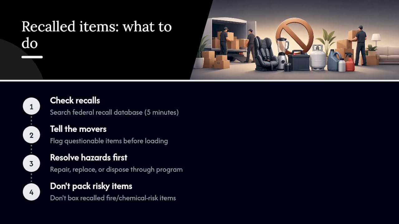 What about items with a recall or safety notice? — overview diagram