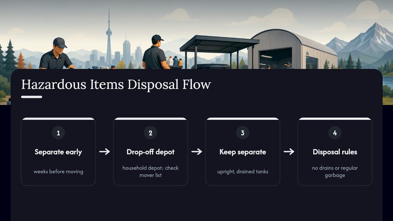 Safe sorting and disposal of hazardous materials