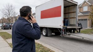 Brampton homeowner calls beside parked moving truck
