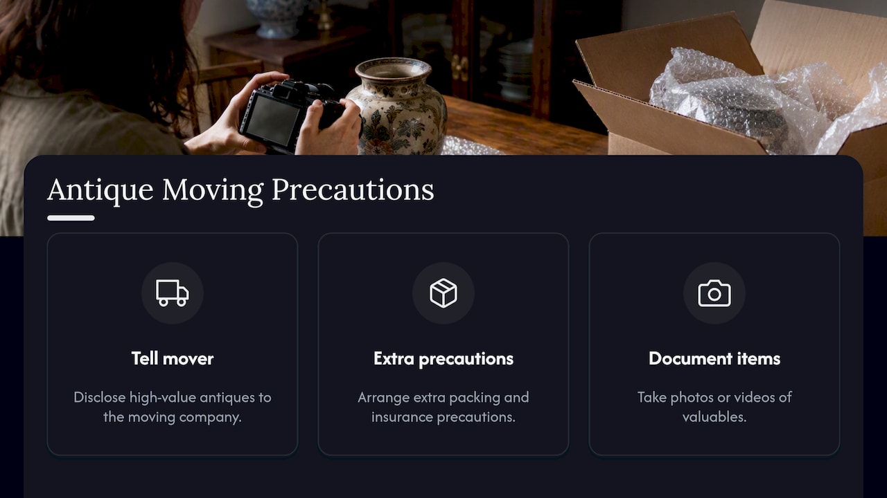 Three ways to protect valuable antiques during a move